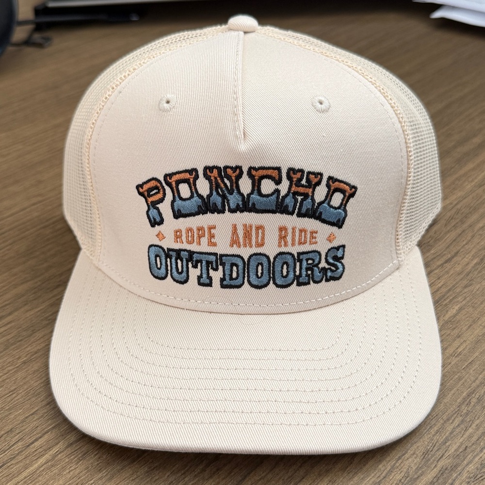 Poncho Outdoors Tan Hat Rope & Ride - Adjustable - New